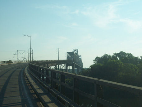 Bridge over Mississippi River, crossed over to Mississippi from Arkansas