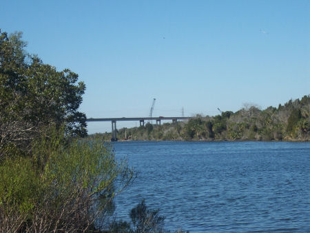 Old Barge Canal Bridge seen looking to the west.