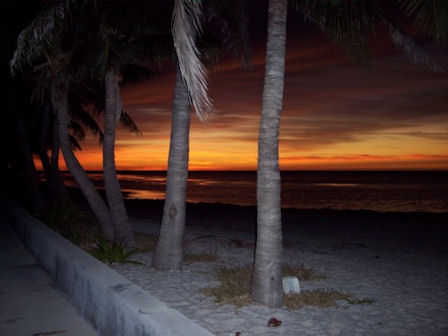 Photo location is Smather's Beach in Key West, Florida